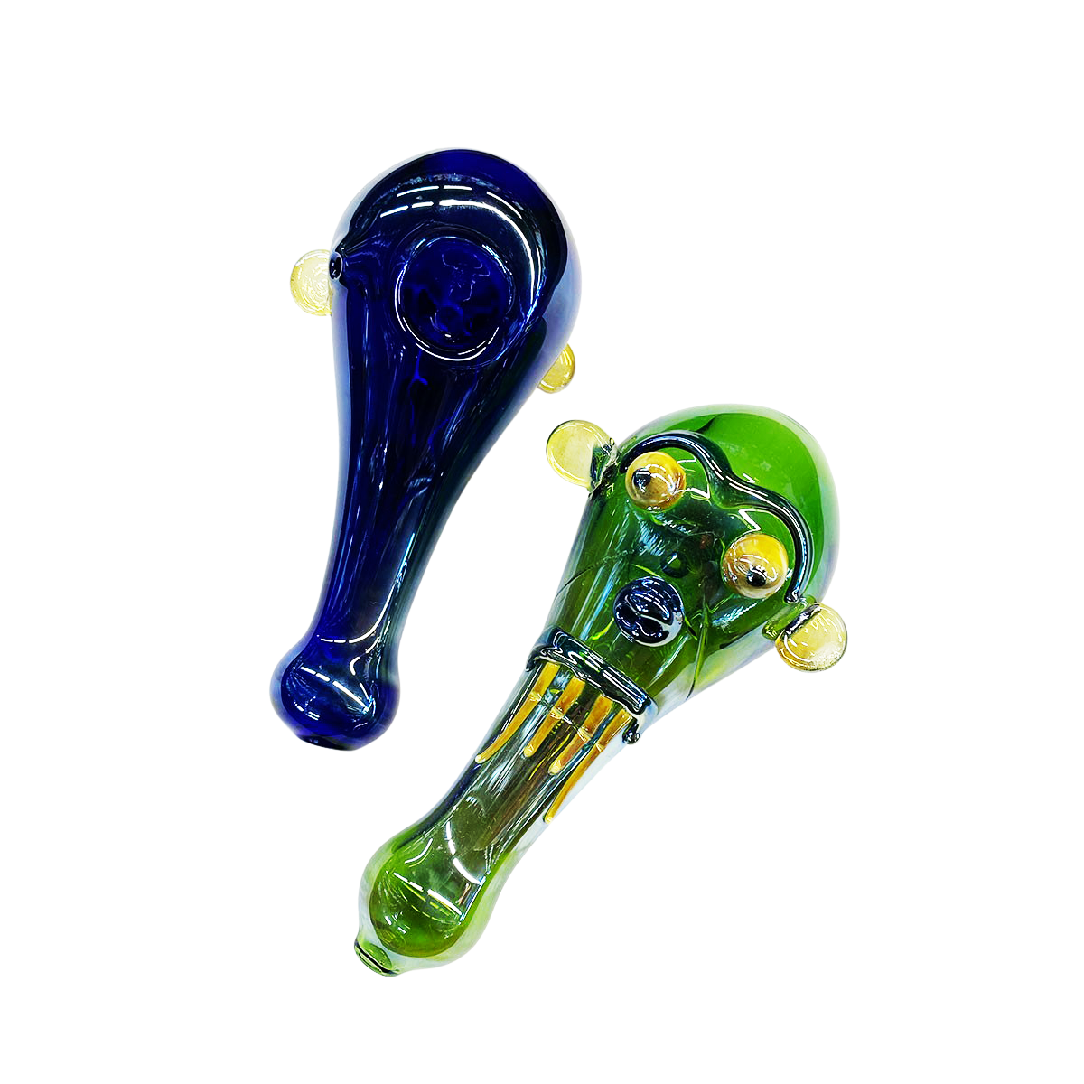 4.5" Devil Hand Pipe with Fume Glass