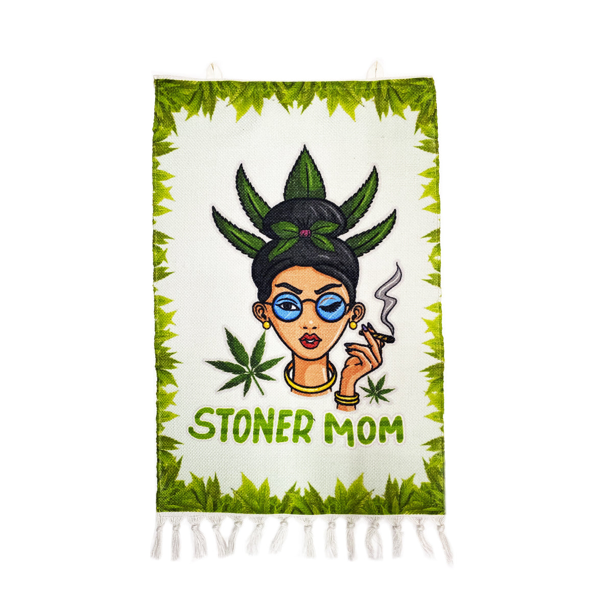Stoner Mom Design Handloom Printed Wall Hanging Size 3ft x 2ft