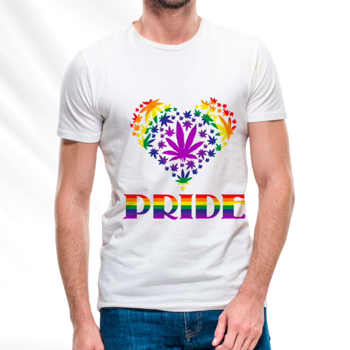 Pride T-Shirt Pack of 5 Units 1-M, 1-L, 1-XL, 1-XXL, 1-XXXL -- 60% Cotton 40% Polyester