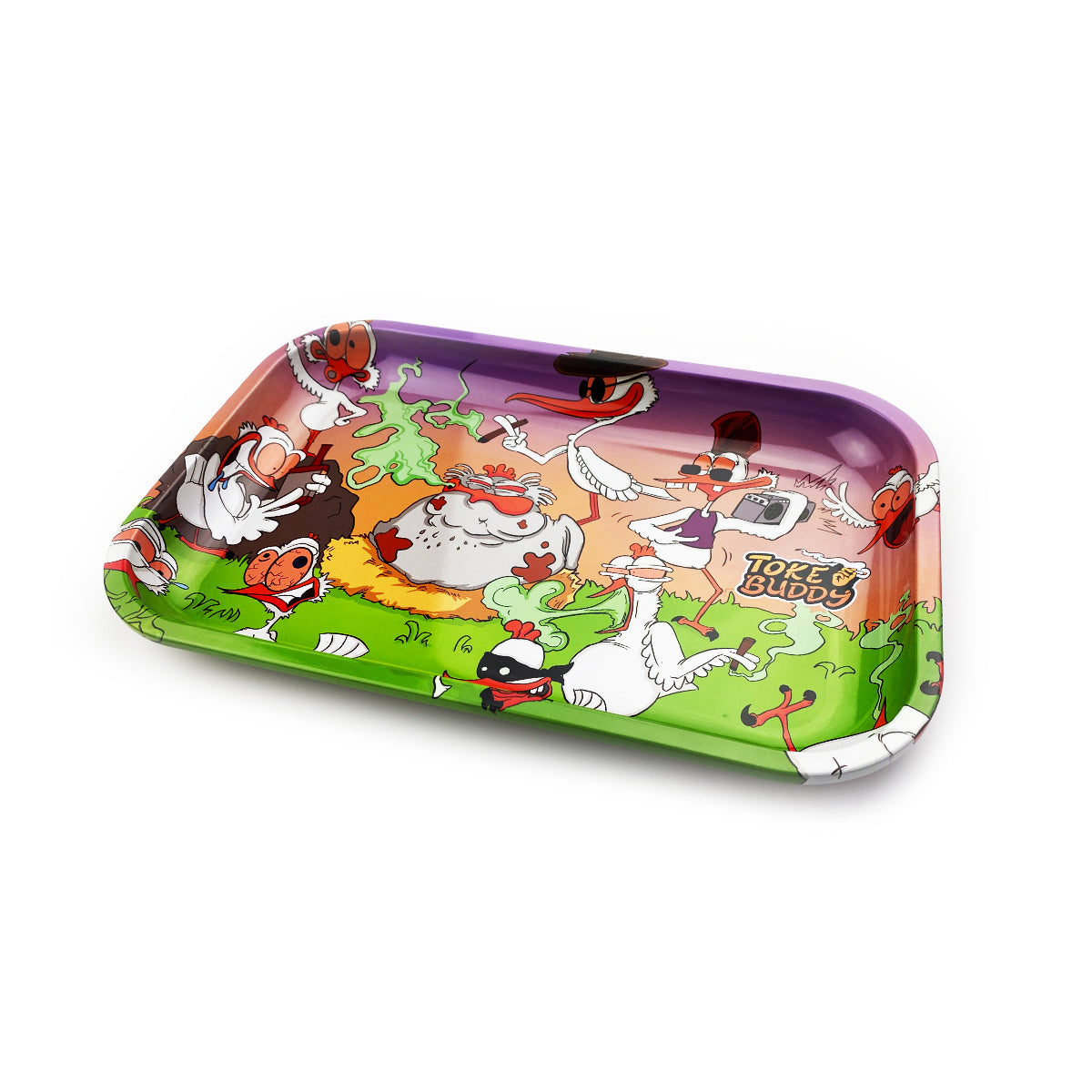 Medium Metal Rolling Tray Toke Buddy, Size - 7.5*11.5