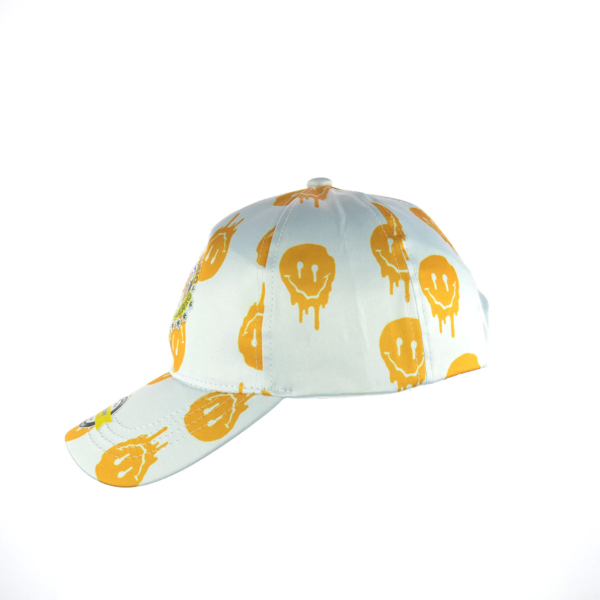 Drippy Smile Do Not Panic It's Organic Design White Baseball Snapback Hat