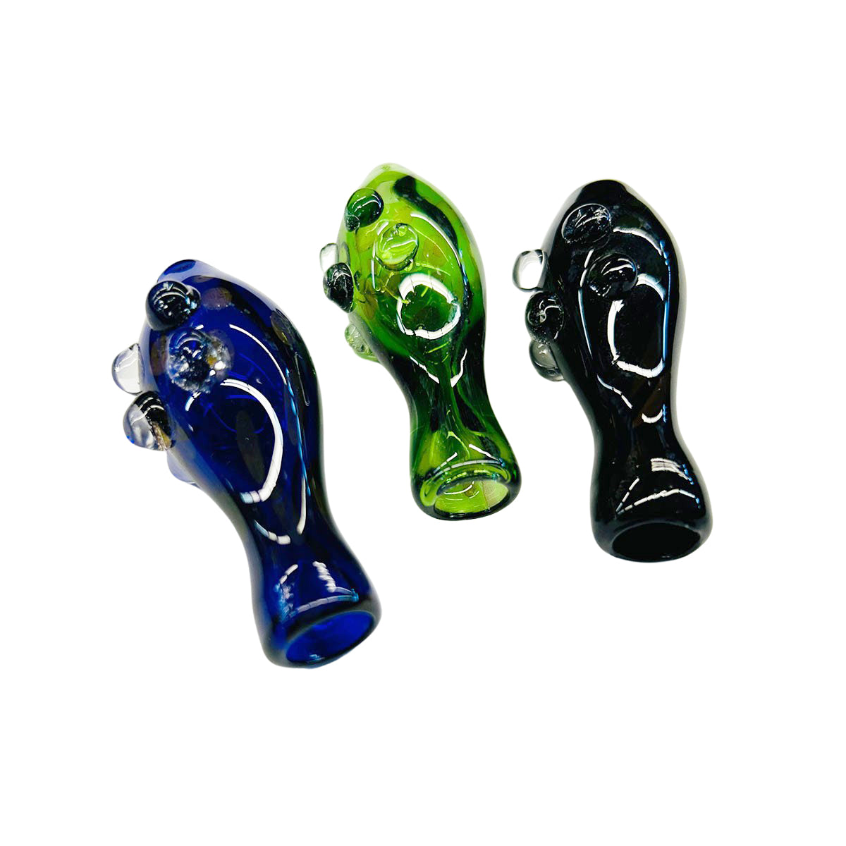 3" Chillum One Hitter Color Tube Glass
