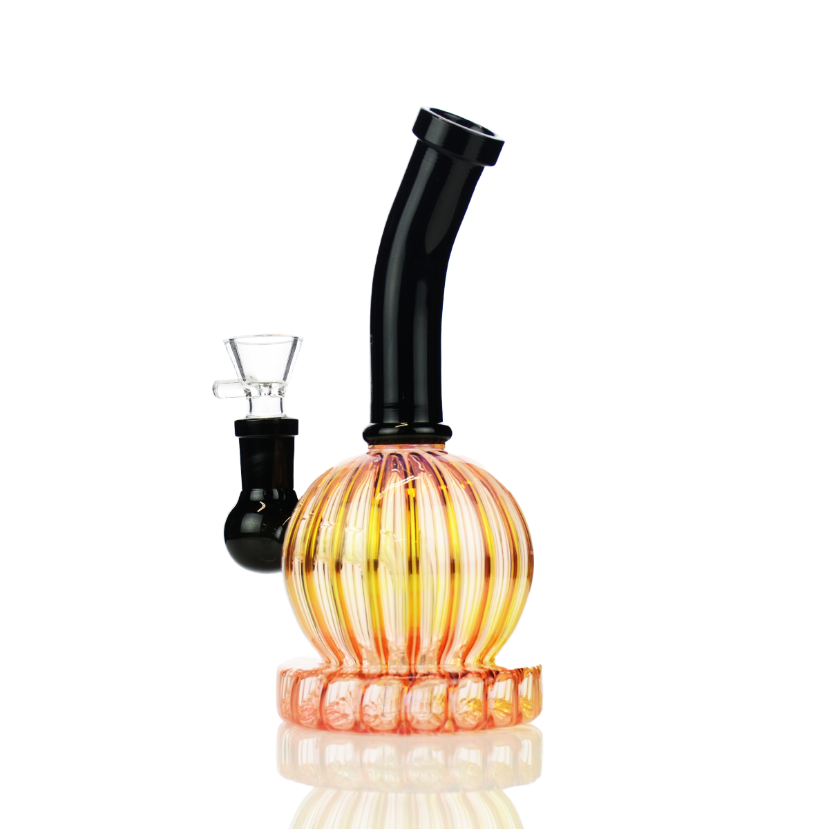 7" Water Pipe Bong Golden Base with 14mm Male Bowl