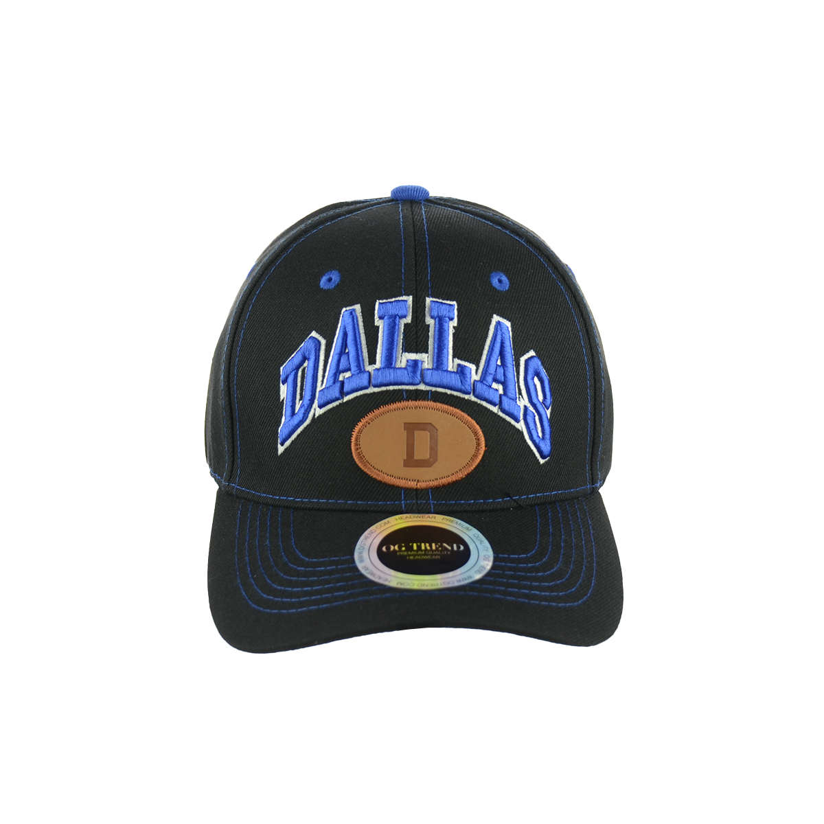 DALLAS Baseball Embroidered Hat Velcro Back
