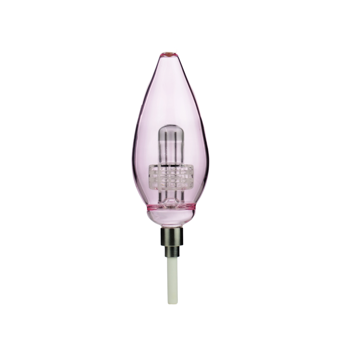 8" Nectar Collector Color Oval Style with Matrix Perc and Ceramic Tip