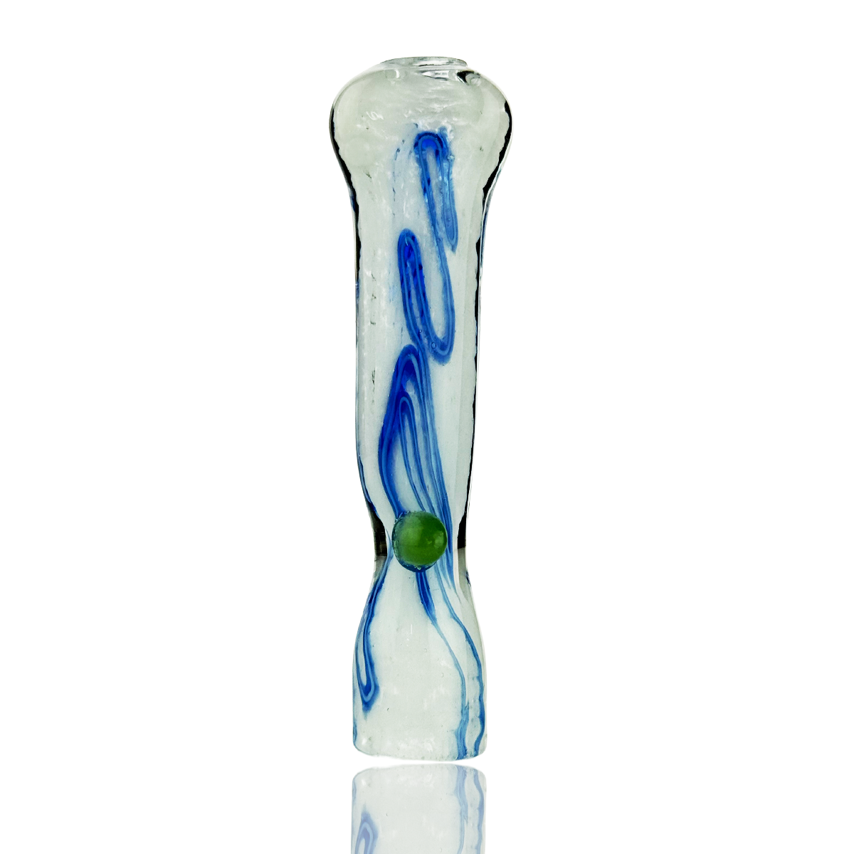 4" One Hitter Frit Glass Chillum