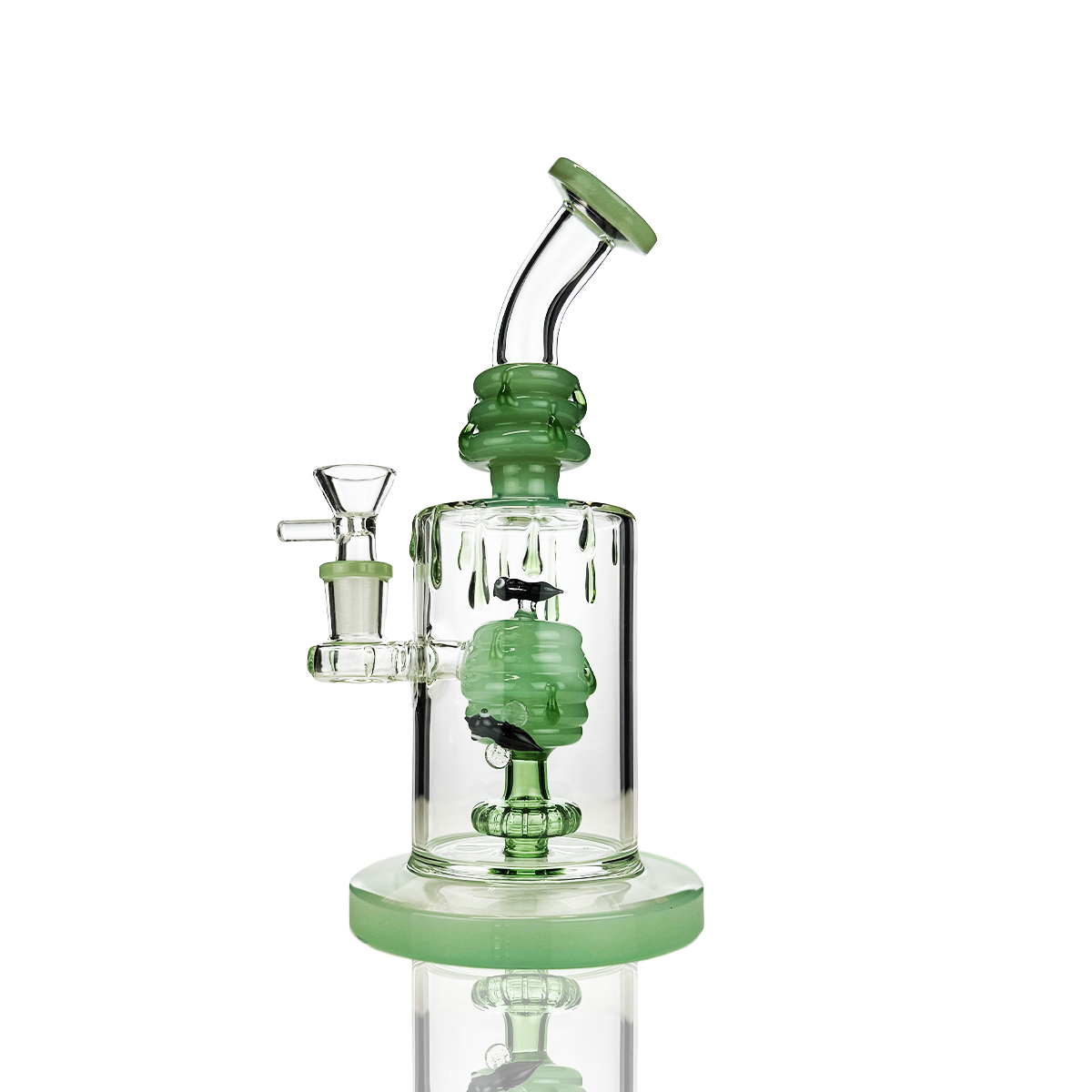 9" Honey Bee Water Pipe Bong with 14mm Male Bowl