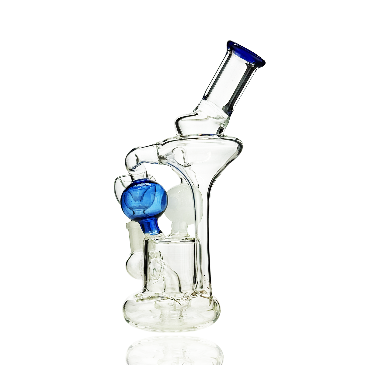 8" Recycler Water Pipe with 14mm Male Bowl