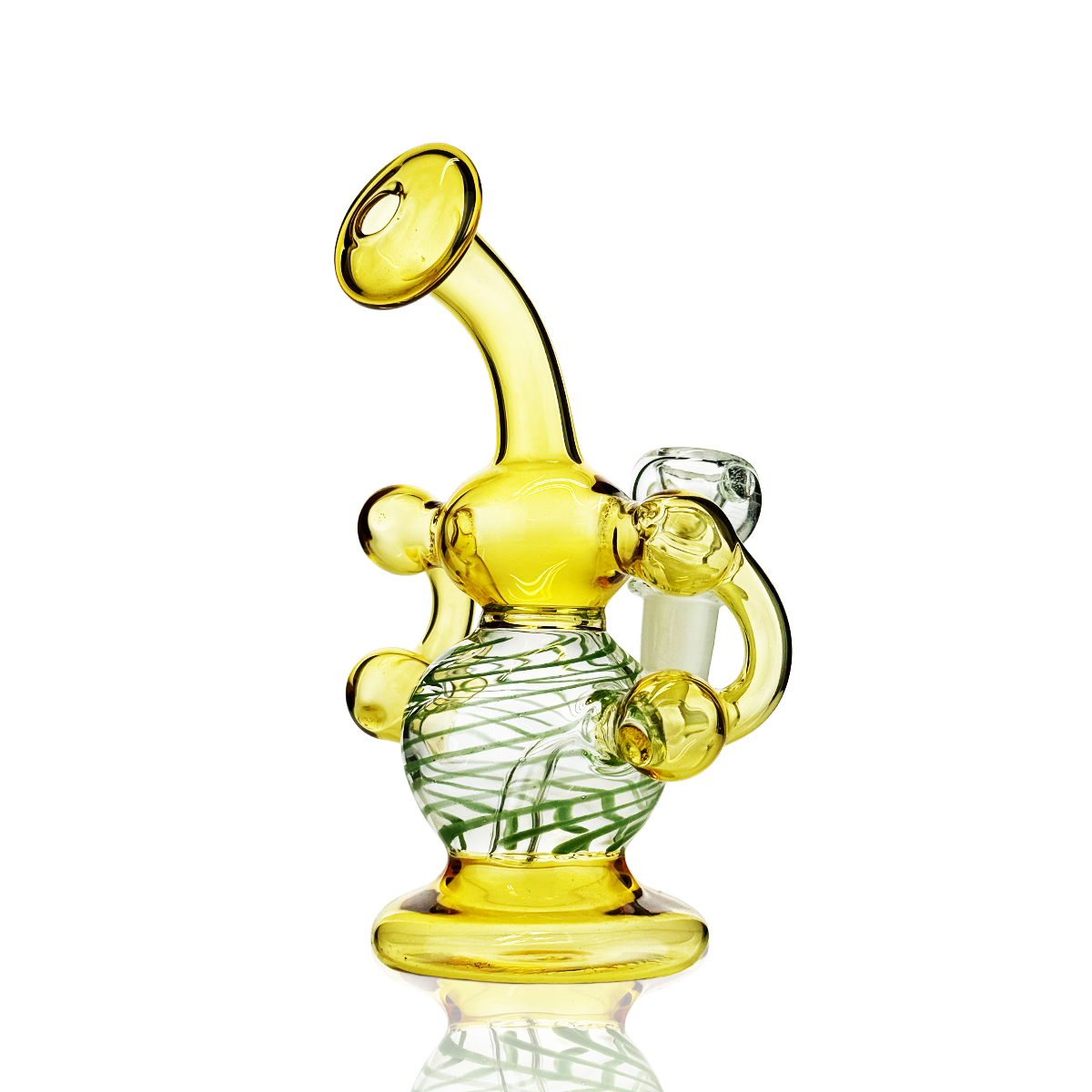 6" Recycler Water Pipe Color Tube with Lining Body