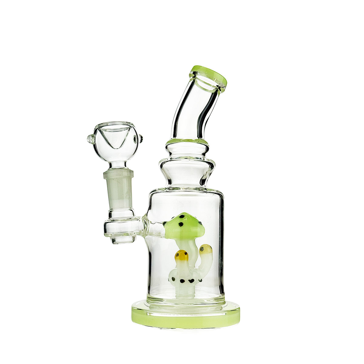 6" Mushroom Water Pipe with 14mm Male Bowl