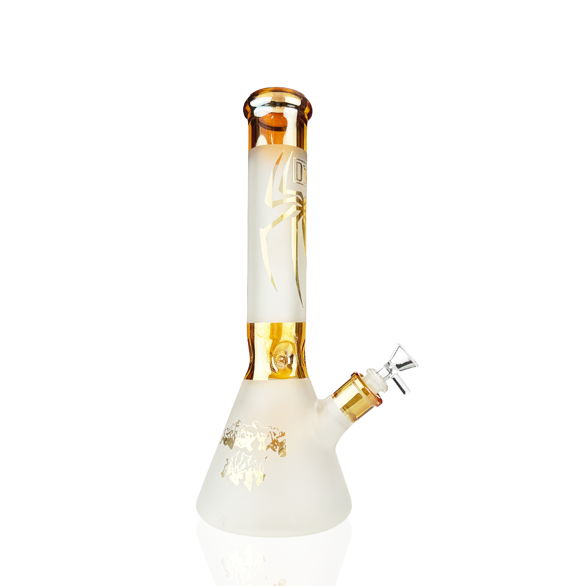 14-Inch Sanded Electroplated Glass Beaker with 14mm Male Bowl