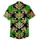 Big Leaf Shirt 100% Polyester, Pack of 5 Sizes Sets, 1-M, 1-L, 1-XL, 1-XXL, 1-XXXL
