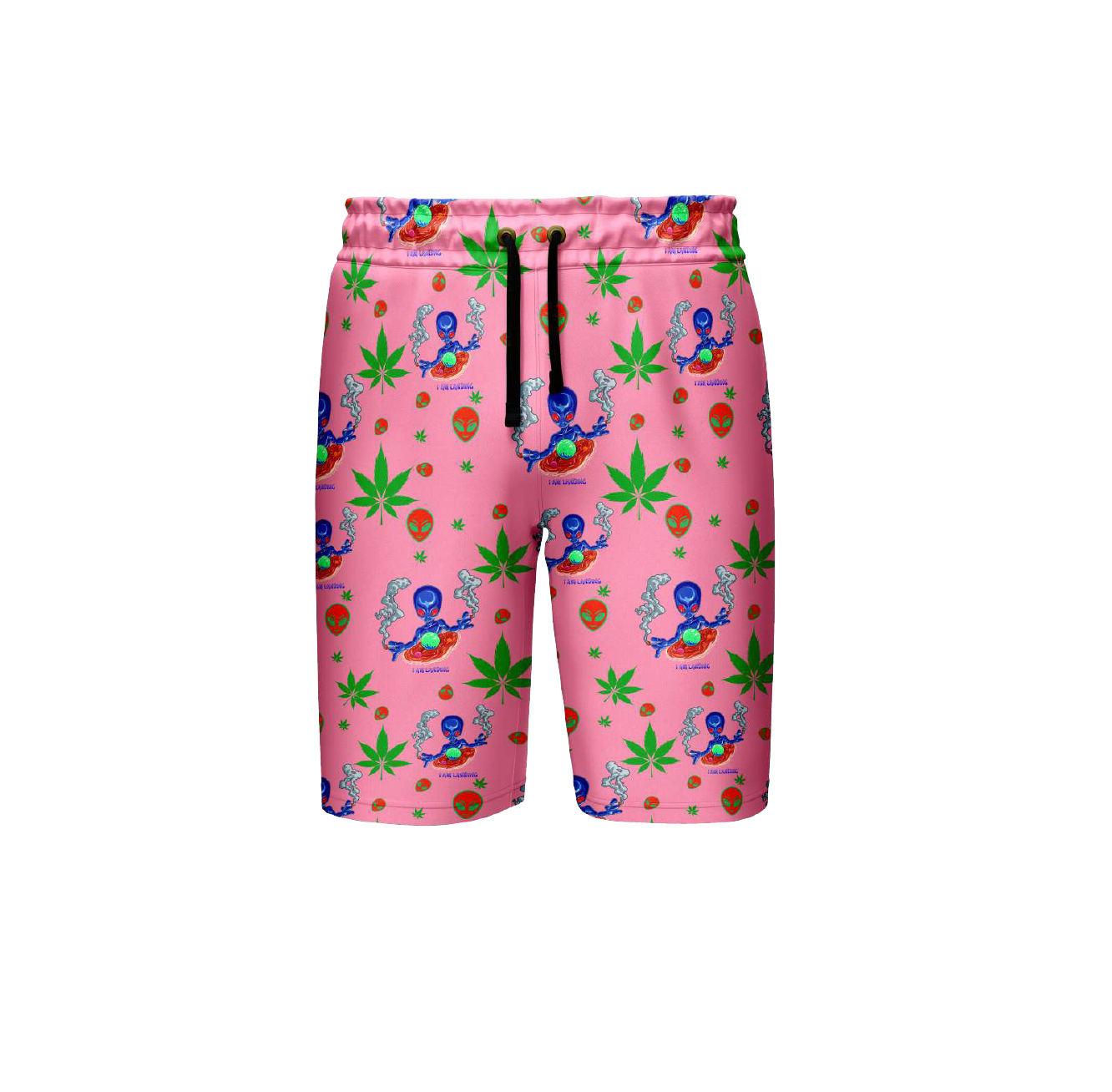 I am Landing Alien Pink Shorts Pack of 5 Units 1-M, 1-L, 1-XL, 1-XXL, 1-XXXL -- 100% Polyester