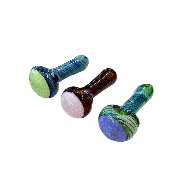 Glass Pipes 3.5 Slime Head/Lines & Beads - CB Distributors, Inc.