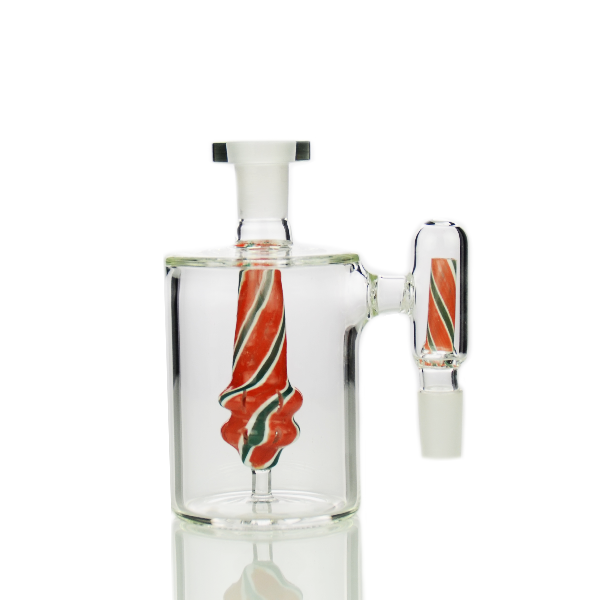 14mm Double Filter Ash Catcher with Reversal Glass
