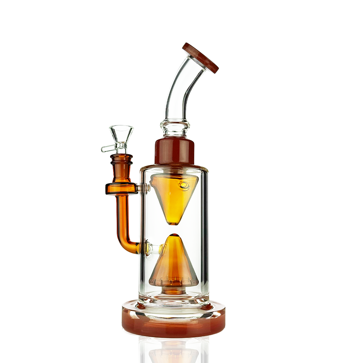 10" Pyramid Shower Water Pipe Rig with 14mm Male Bowl