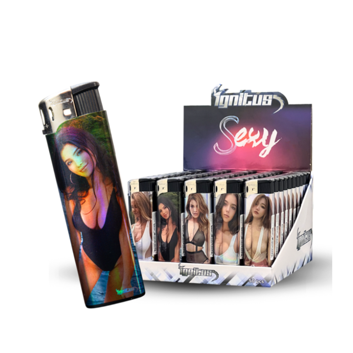Ignitus Electric Lighter Sexy Edition – Wholesale 50-Pack