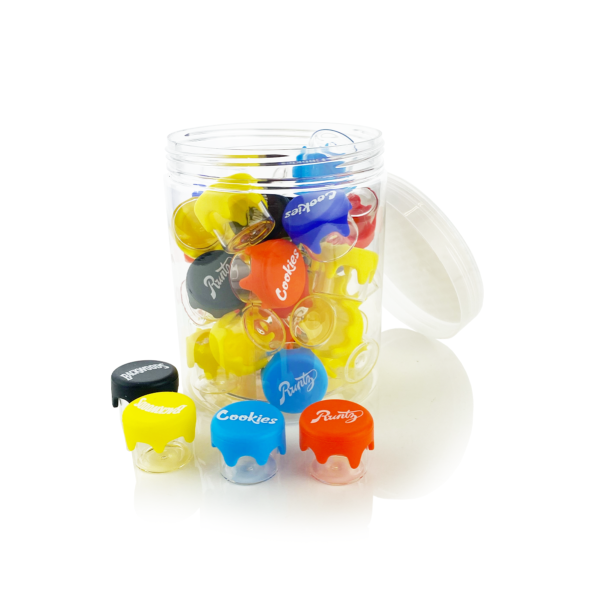 1Gram Class Container with Silicone Container (Jar of 35 pcs)