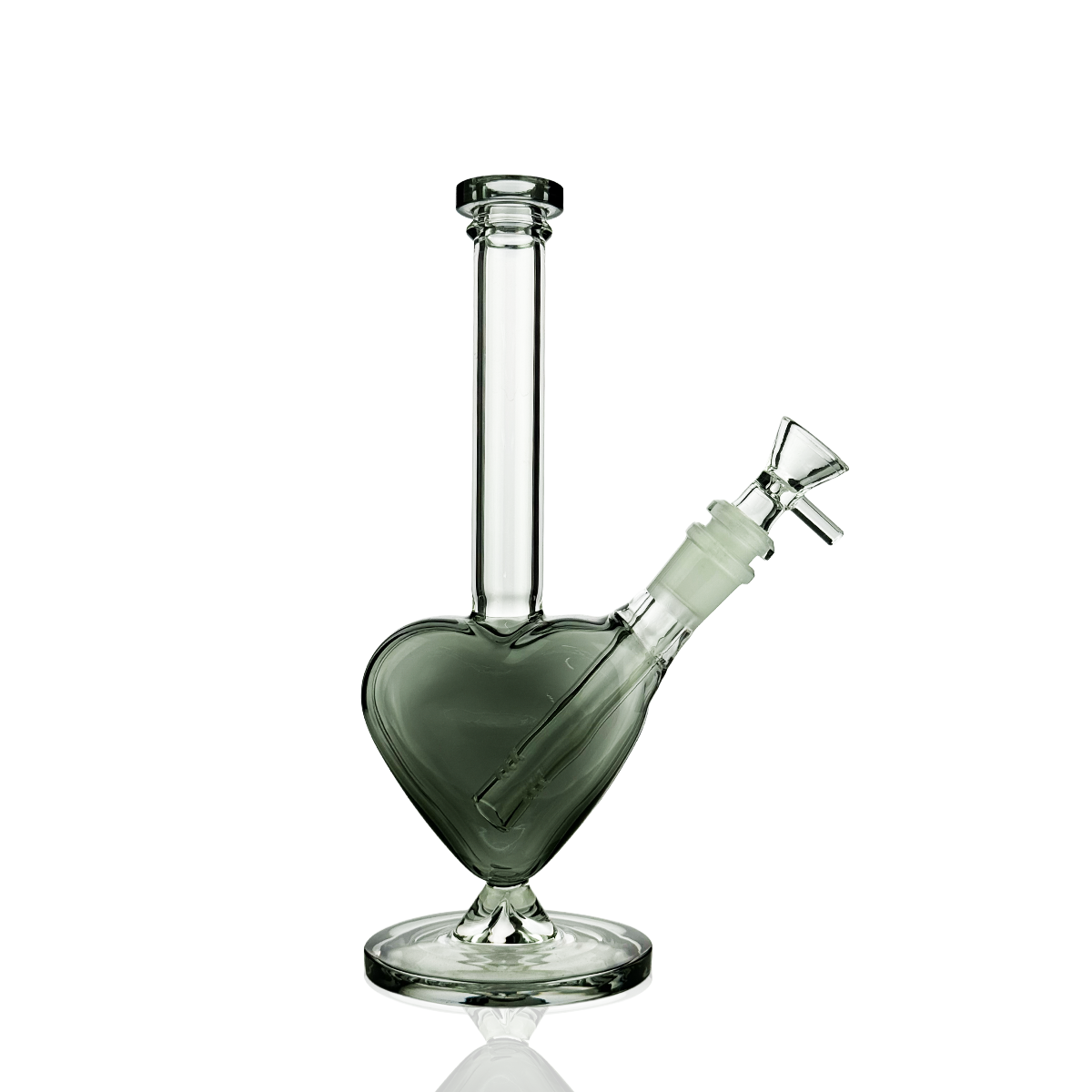 10" Heart Water Pipe Bong | 14mm Male Bowl | Wholesale Glass Bong