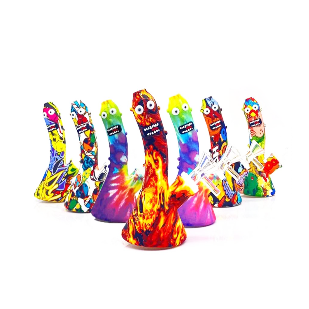 5.5" Silicone Pickle Beaker with 14mm Male Bowl