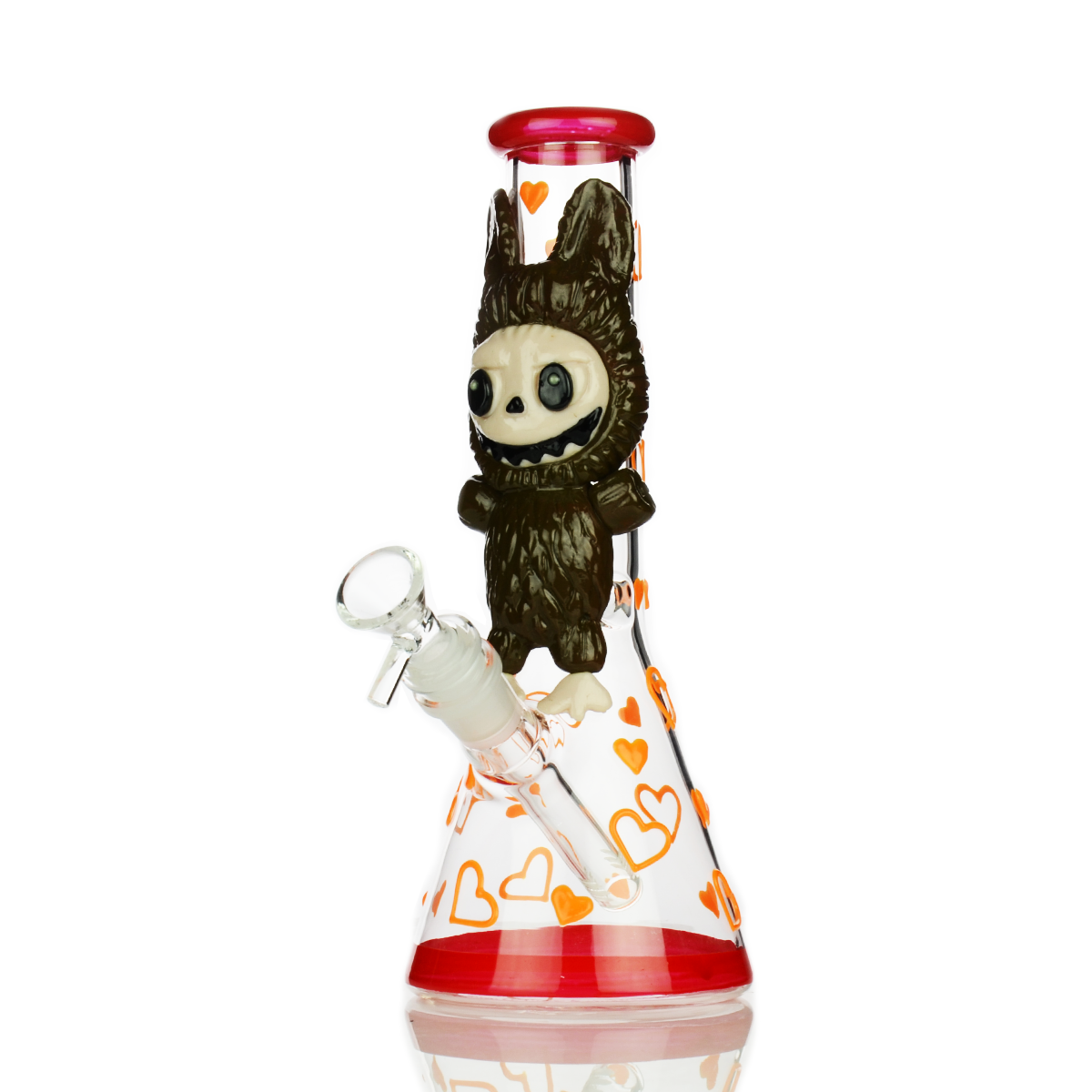 10" 3D Glow in Dark Beaker with 14mm Male Bowl