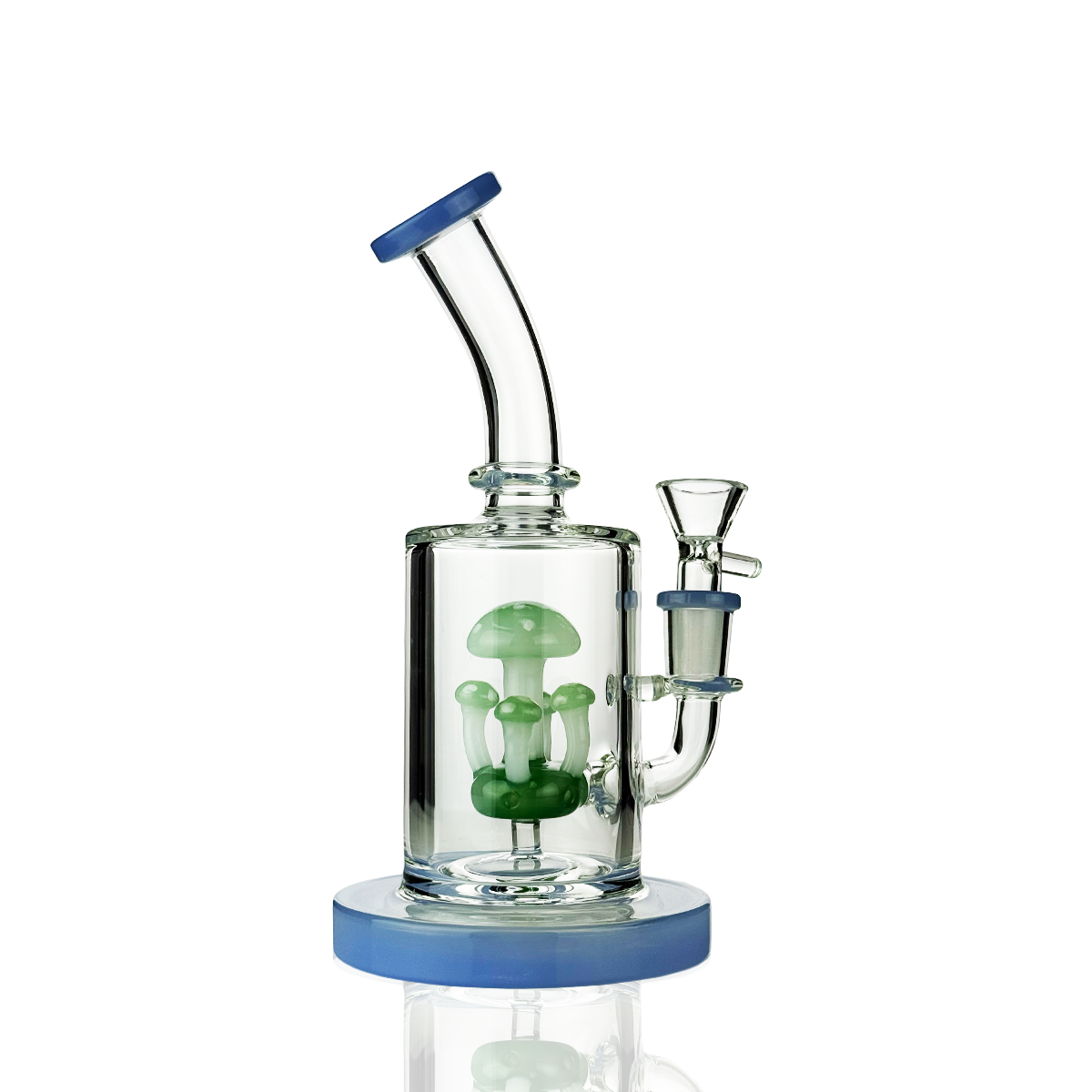 8-Inch Mushroom Water Pipe with 14mm Male Bowl