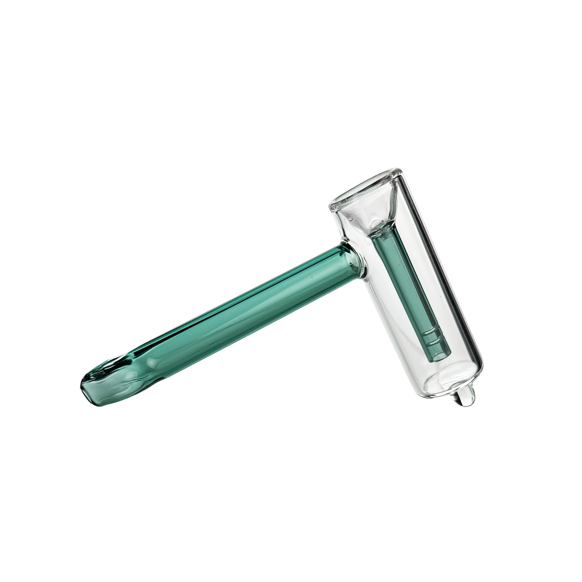 5" Hammer Clear Glass Color Shower