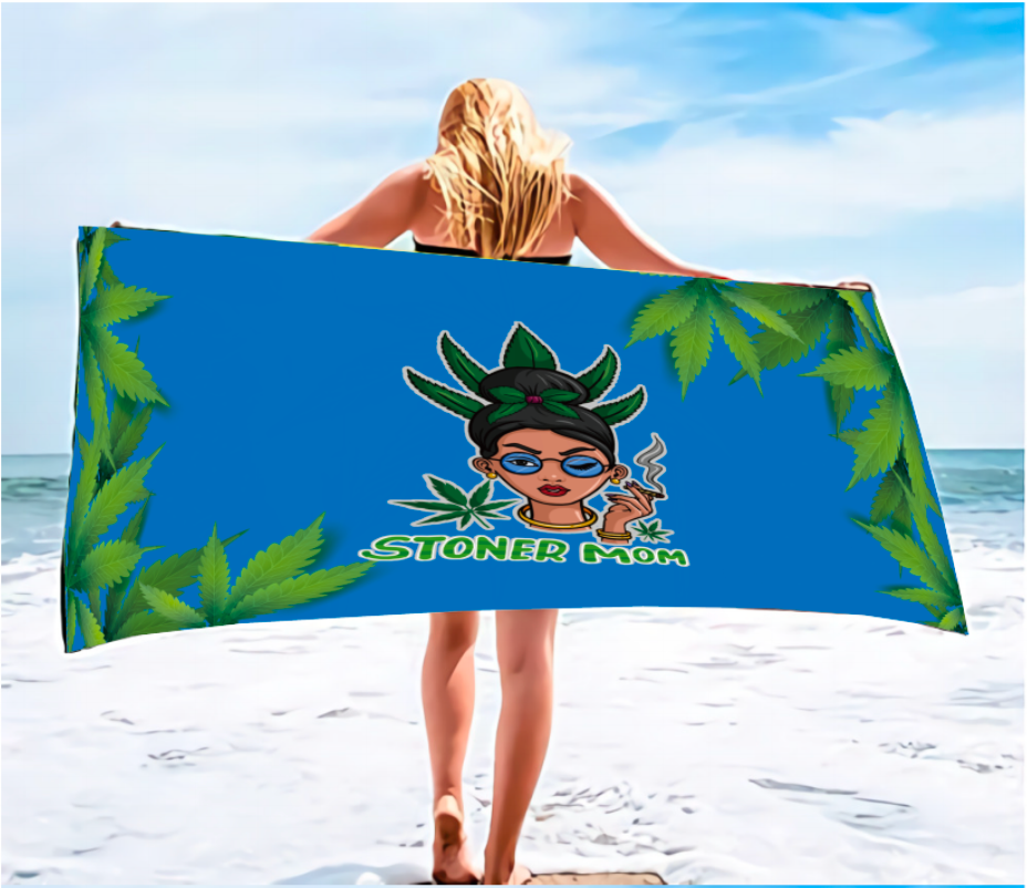 Stoner Mom Towel - Size 64 x 30 Inches