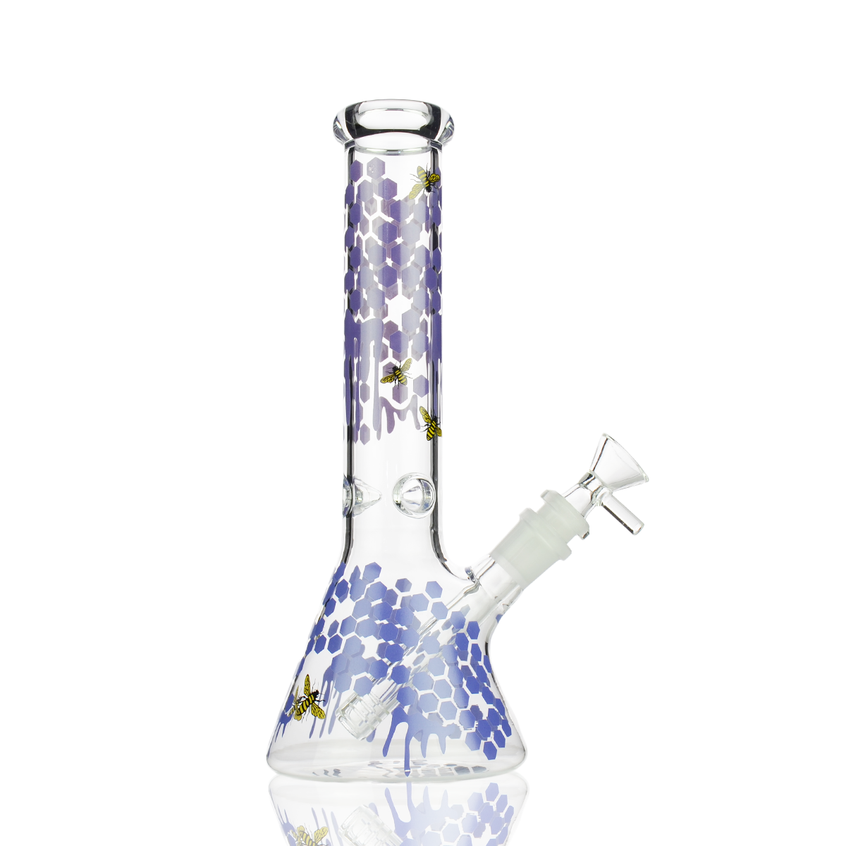 10" Honey Bee Beaker Decal with 14mm Bowl