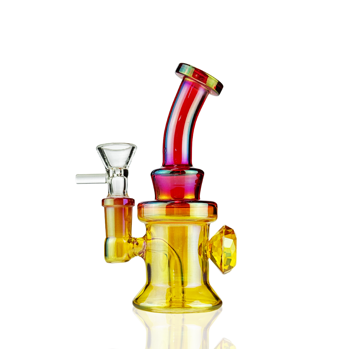 5" Diamond Bong Water Pipe with 14mm Male Bowl