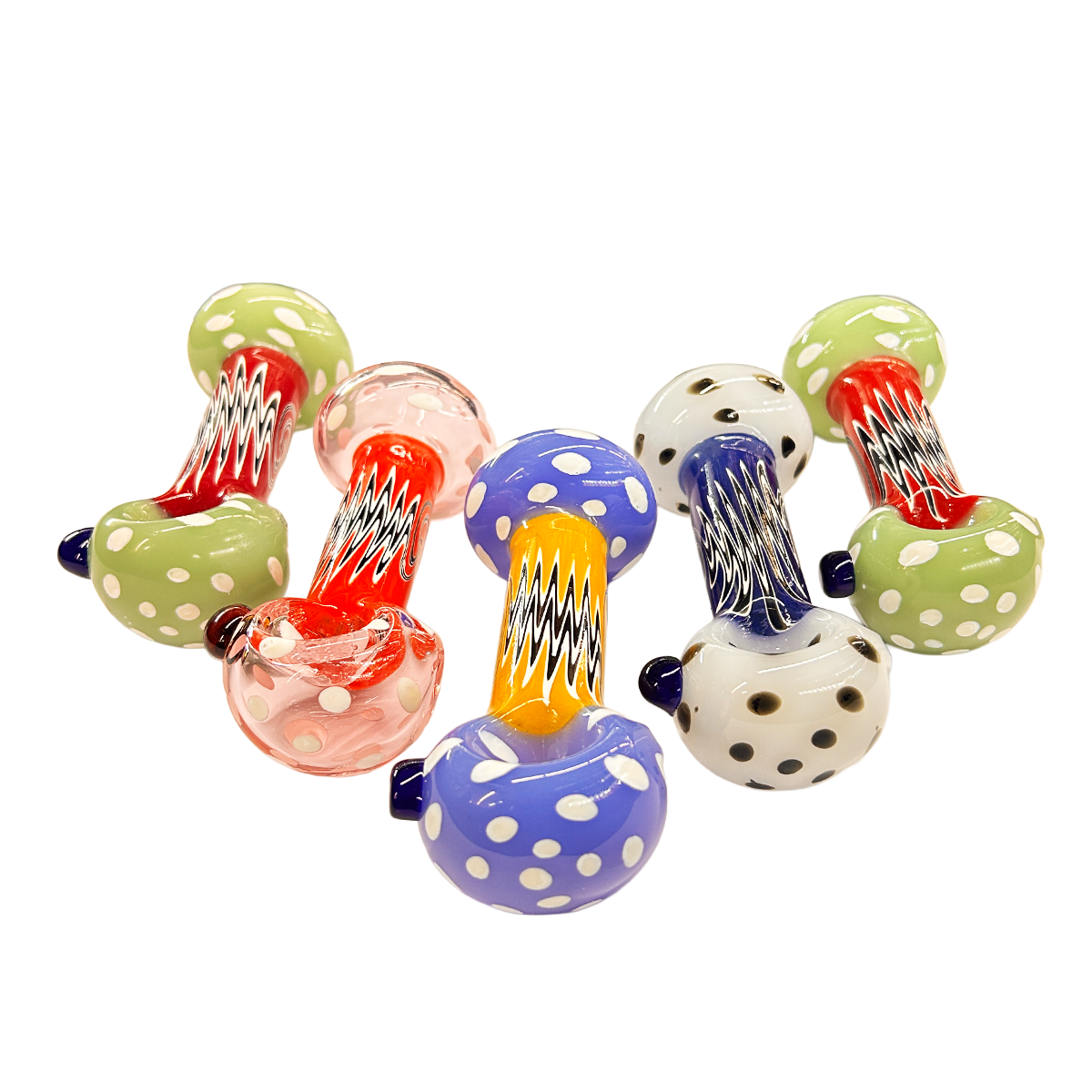 4.5" Reversal Art Mushroom Hand Pipe Spoon