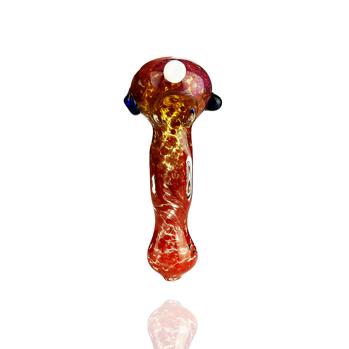 4.5" Hand Pipe Frit Pressed Glass