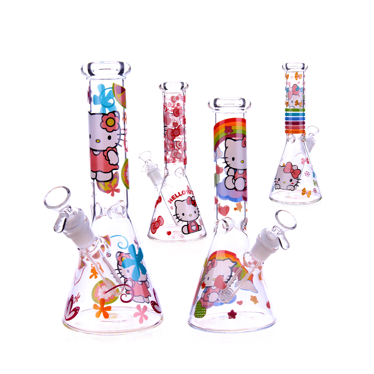 10" Decal Beaker with 14mm Male Bowl