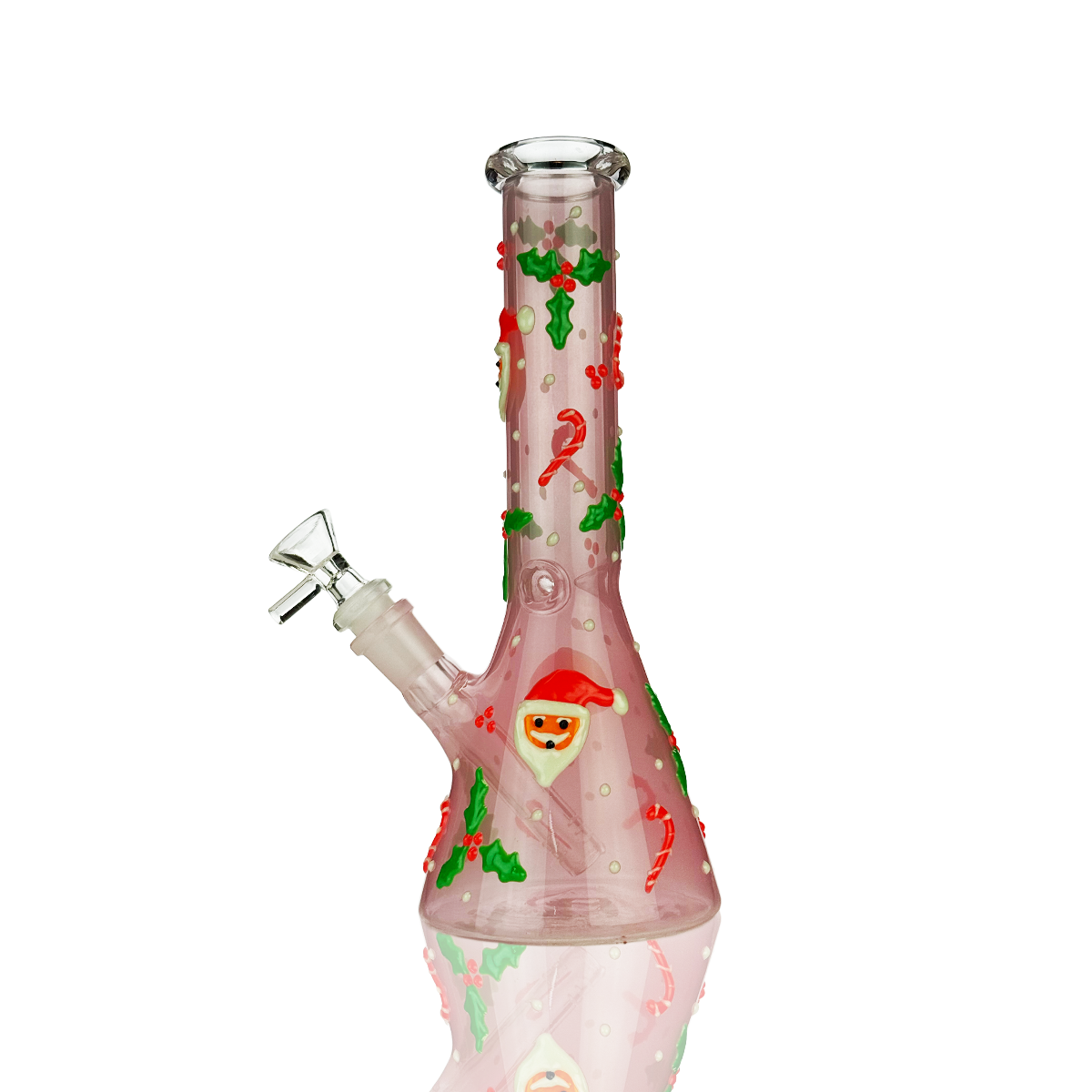 10" Christmas Beaker 3D Glow In The Dark