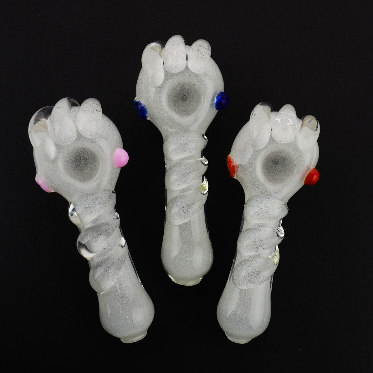 4.5" Glow in The Dark Hand Pipe Approx 140g - LA Wholesale Kings