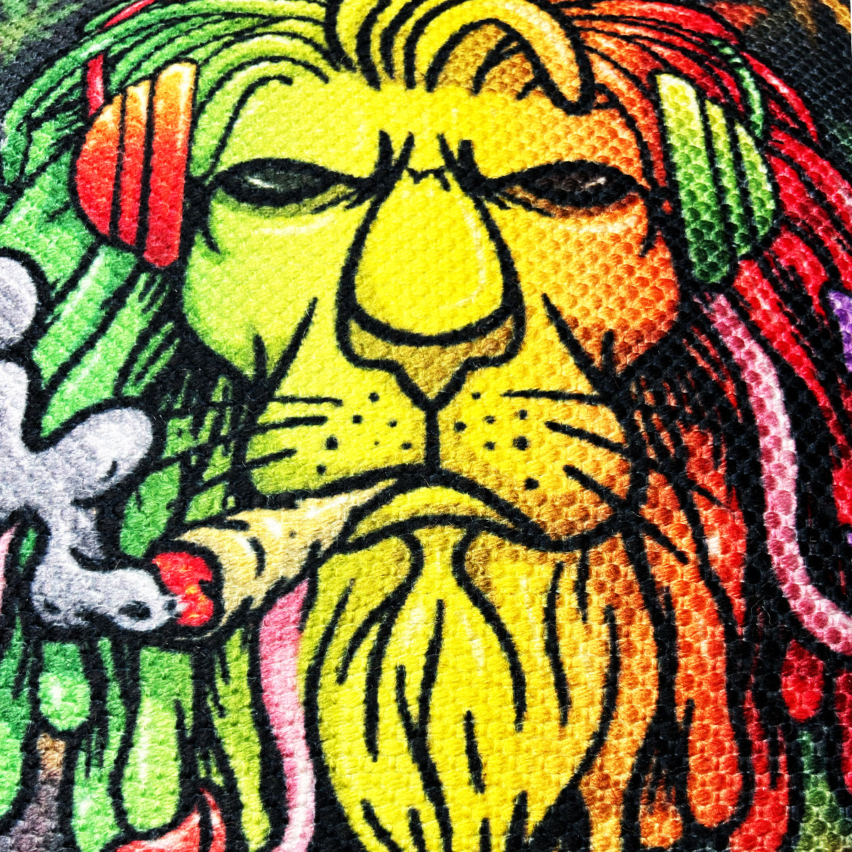 Handloom Lion Printed Cushions Size 1.5ft x 1.5ft