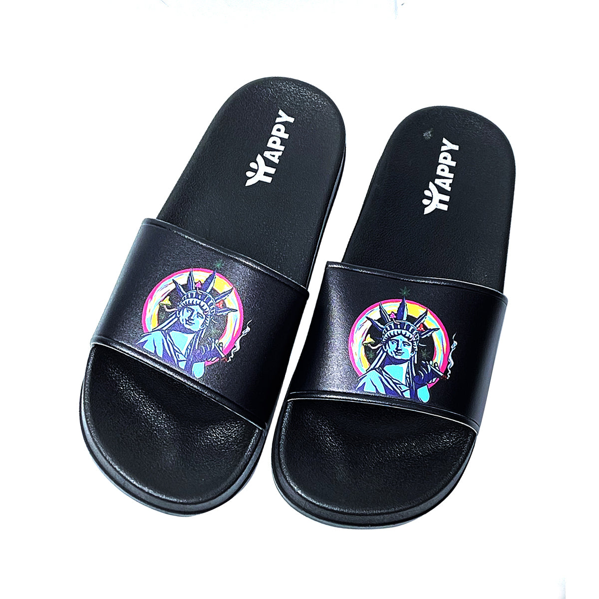 Liberty Print Slide Sandals - Pack of 4 Sizes - 7, 9, 11, 12