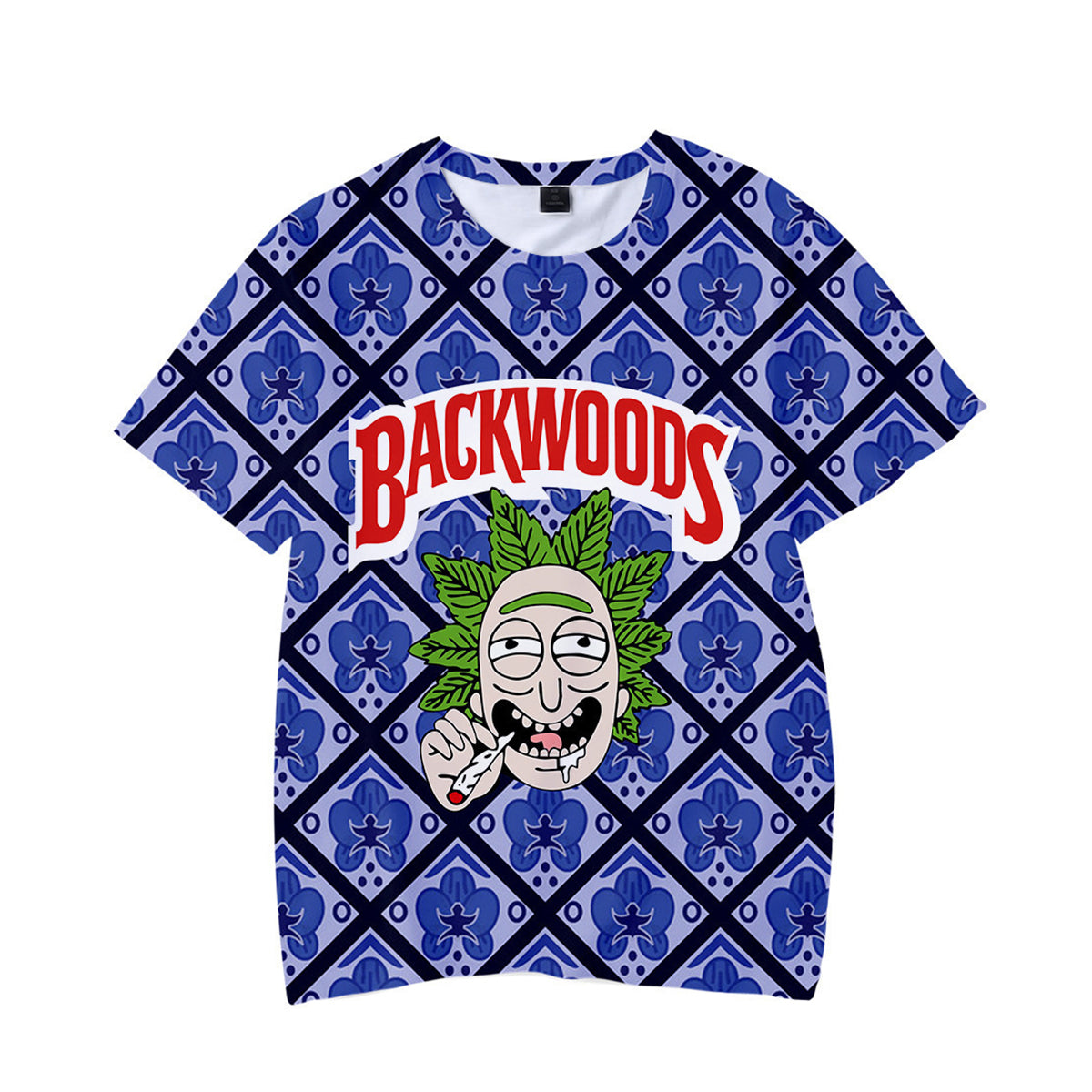 Blue Color B-Polyester Short Sleeve T-Shirt Pack of 6 Units 1-S, 1-M, 1-L, 1-XL, 1-XXL, 1-XXXL