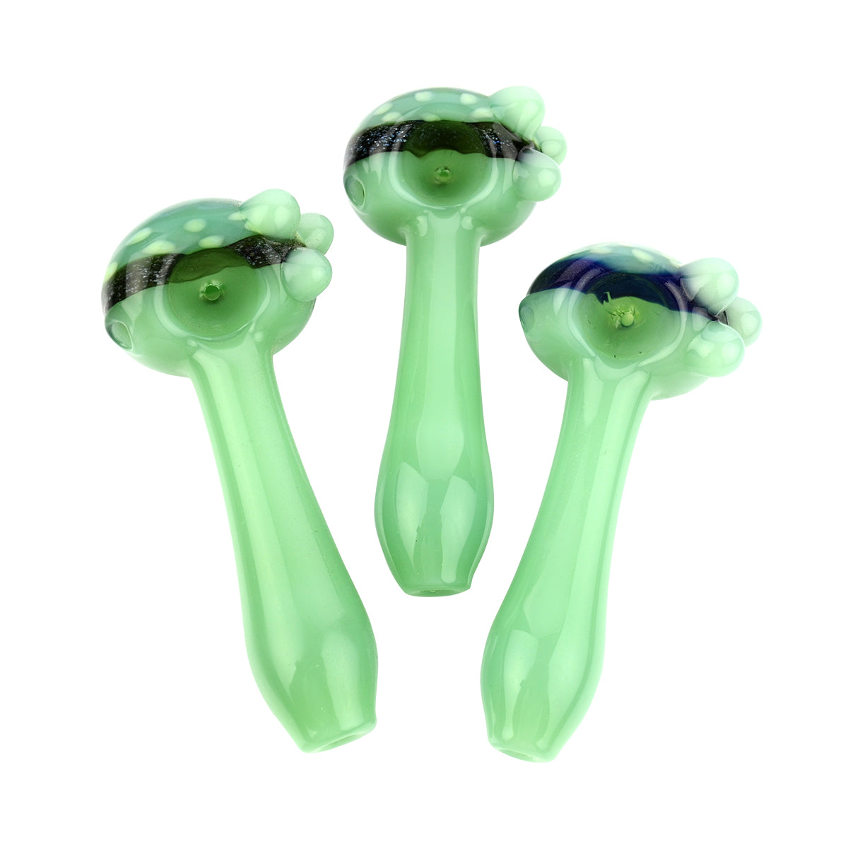 4.5" Hand Pipe American Spoon Honeycomb Dichro Art