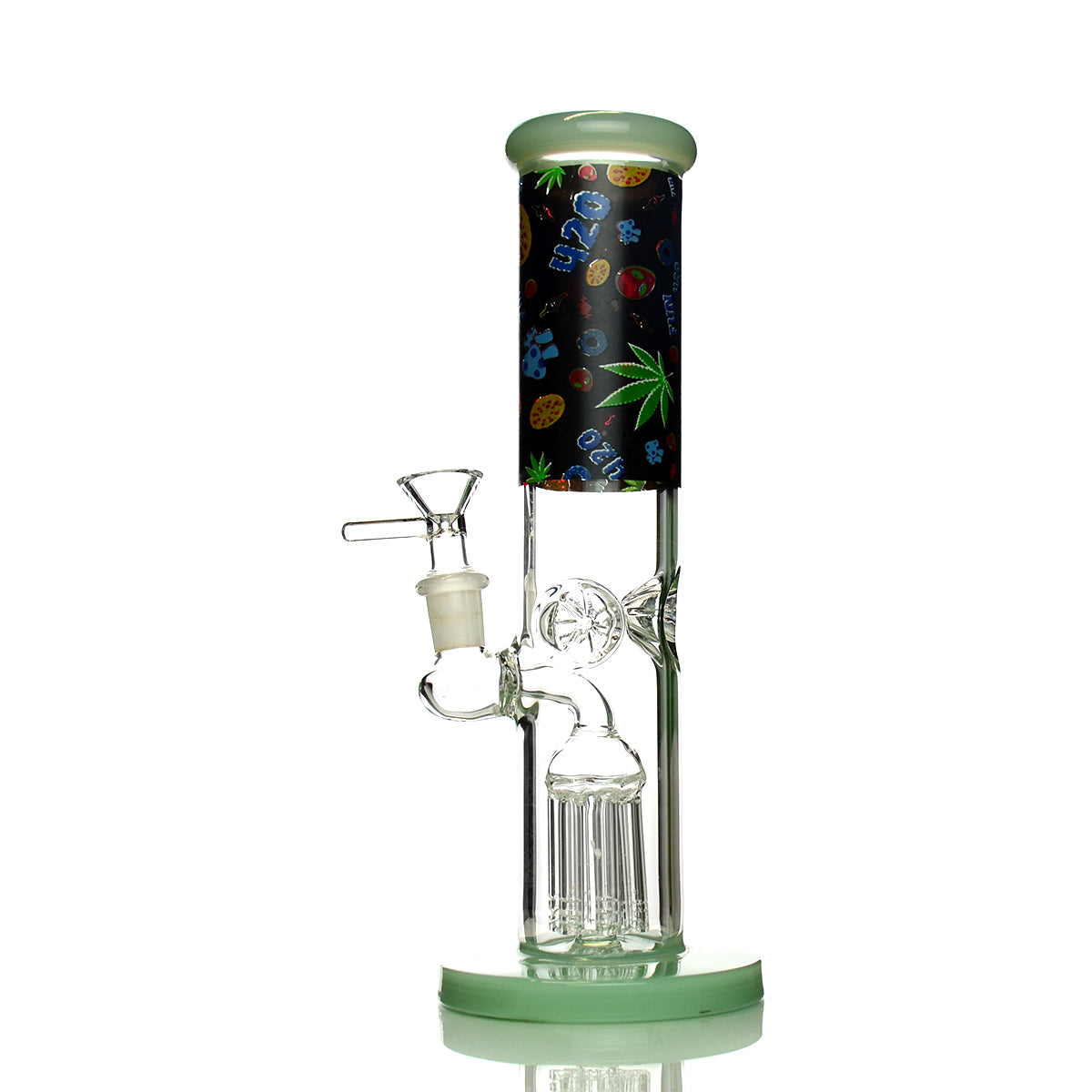 10" 420 Straight Shooter with Tree Chamber and 14mm Male Bowl