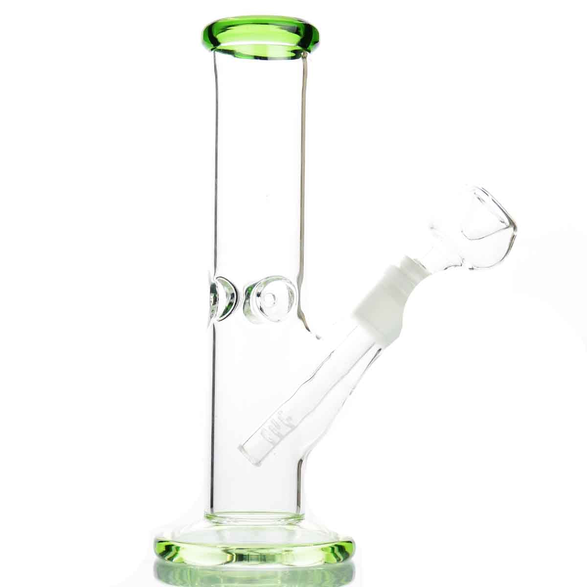 8" Straight Shooter Color Base and Mouth Down Stem 14MM Bowl APROX 300 Grams - LA Wholesale Kings