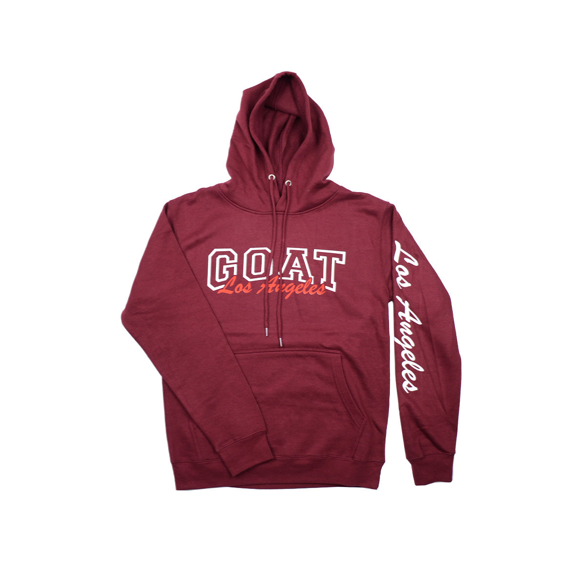 6 Pieces Pack of Burgundy Hoodie "GOAT" 1S-2M-2L-1XL