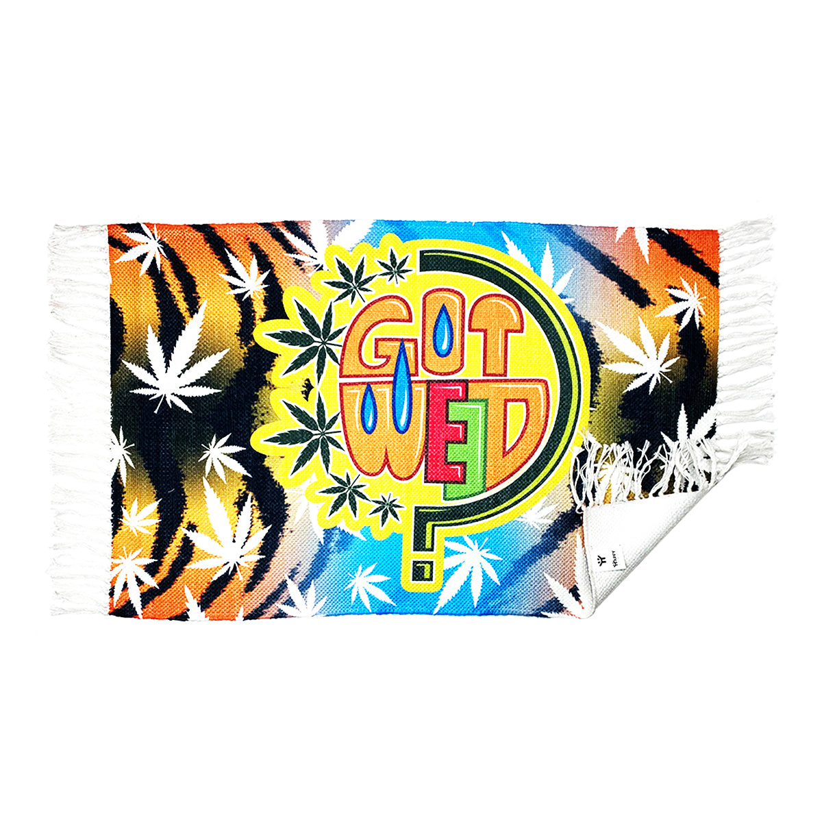 Handloom Printed Got Weed Design Doormat 2ft x 3ft