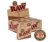 RAW Pre-Rolled Tips Full Box | 20 Booklets - 21 Tips Per Booklet - LA Wholesale Kings