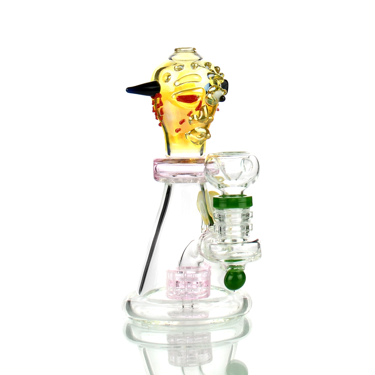 6" Dead Alien Water Pipe with 14mm Male Bowl