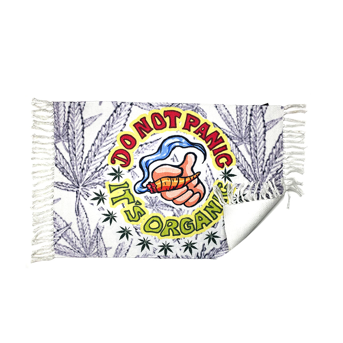 Handloom Printed Do Not Panic It's Organic Art Design Doormat Size 2ft x 3ft