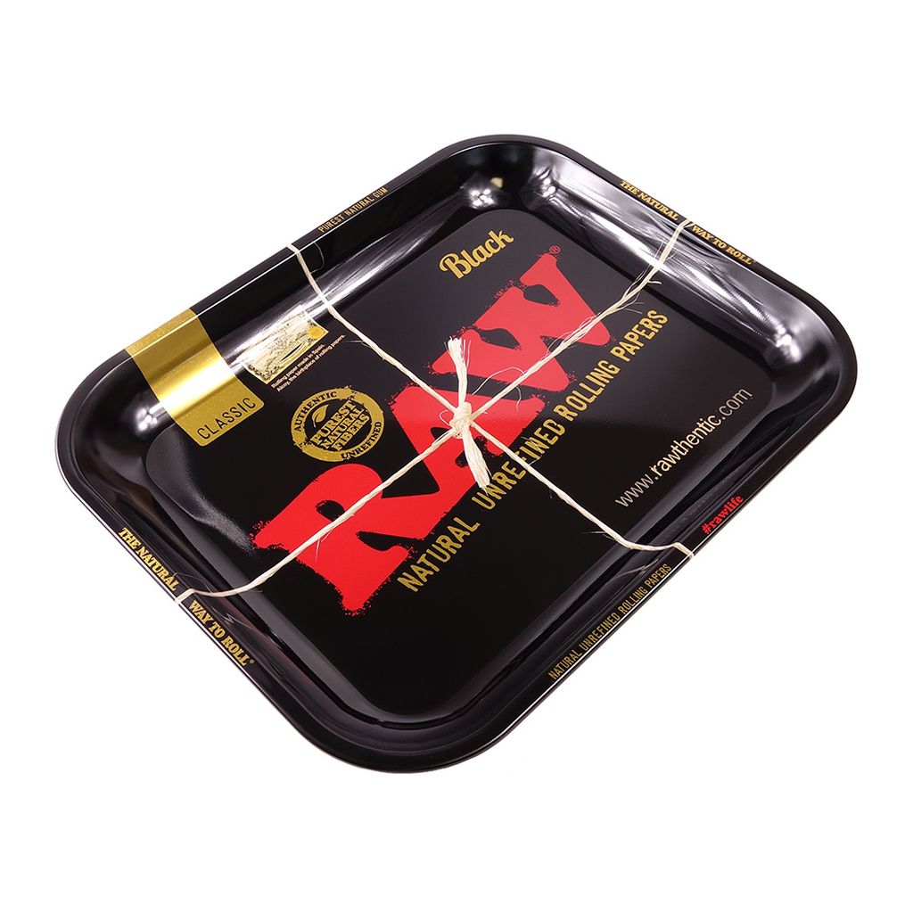 Classic Raw Metal Rolling Tray Large - LA Wholesale Kings