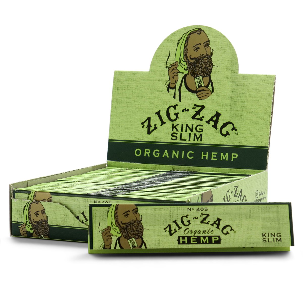 ZIG-ZAG KING SLIM ORGANIC 24 BOOKLETS - LA Wholesale Kings