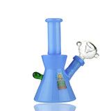 5" Mini Ricky Beaker Color Tube Glass with 14mm Male Bowl