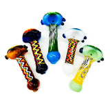 4.5" Hand Pipe Wig Wag Glass Art